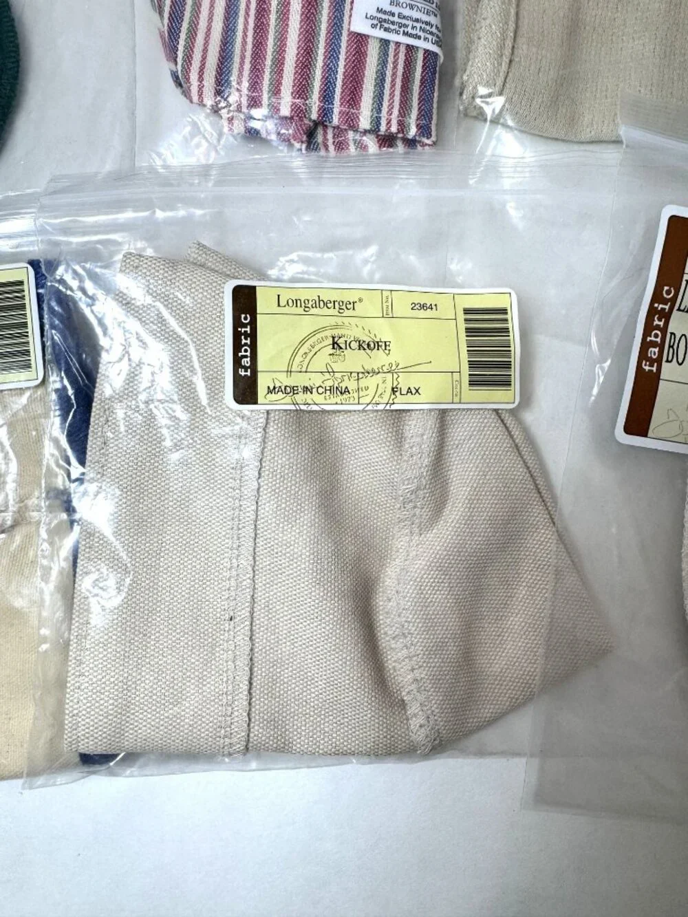 Lot A of 8 Longaberger Basket Liners Easter Christmas Brownie Bee Liner